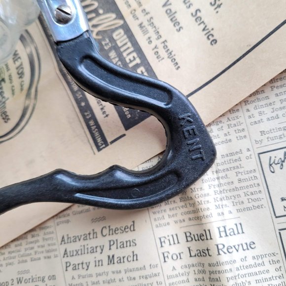 Vintage 1940's Kent Glass Carafe, Creamer, Sugar Set - Picture 3 of 4